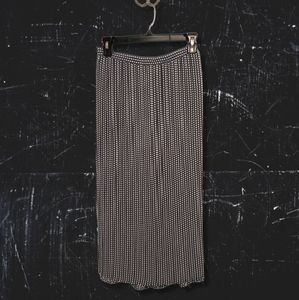 💋 NWT Pop Sugar Black & White "Starstruck" Accordion Pleated Midiskirt S…